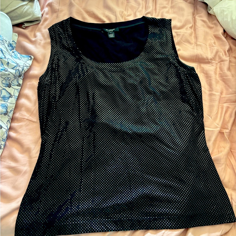 St John Caviar Women’s Black Top Size Large